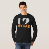 I Love My Labrador 211 T-shirt (Voorkant volledig)