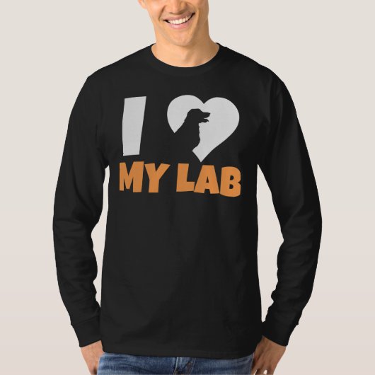I Love My Labrador 211 T-shirt (Voorkant)