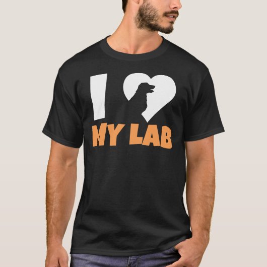 I Love My Labrador 211 T-shirt (Voorkant)