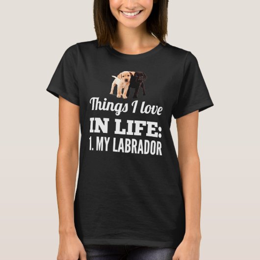 I Love My Labrador 64 T-shirt (Voorkant)