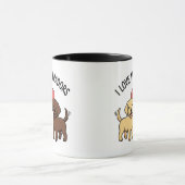 I Love My Labradors Mug – Cute Yellow & Chocolate  Mok (Midden)