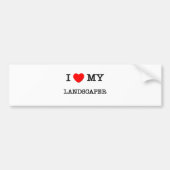 I Love My LANDSCAPER Bumpersticker (Voorkant)