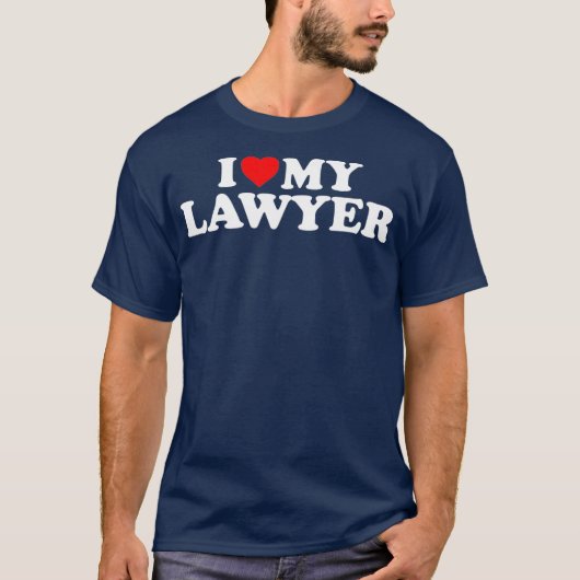 I Love My Lawyer   Heart My Lawyer T-shirt (Voorkant)