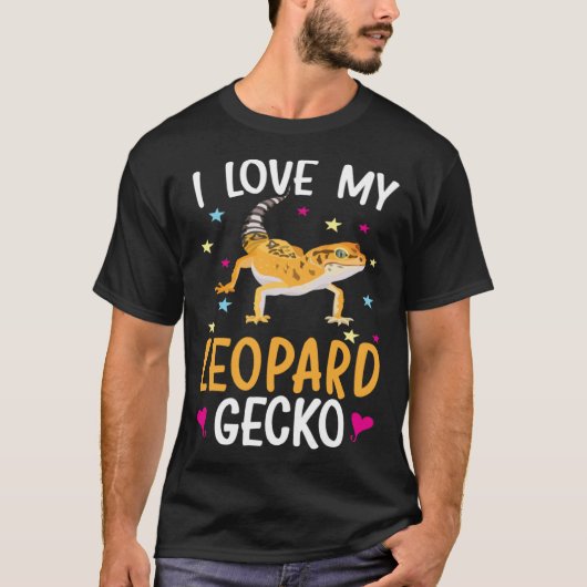 I Love My Leopard Gecko Reptile Leopard Gecko  Liz T-shirt (Voorkant)