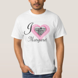 I Love My Margaret Vriendin sjabloon foto T-shirt