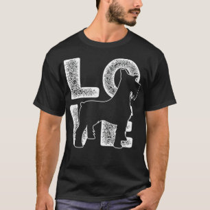 I Love My Miniature Schnauzer Hondenliefhebber The T-shirt