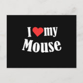 I Love My Mouse Mice Rat Rodent Animal Pet Gift Briefkaart (Voorkant)