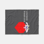 I Love My New Cow Valve Heart Patient  Fleece Deken (Voorkant (Horizontaal))