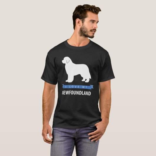 I Love My Newfoundland T-shirt (Voorkant volledig)