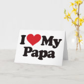 I Love My Papa Kaart (Gele Bloem)