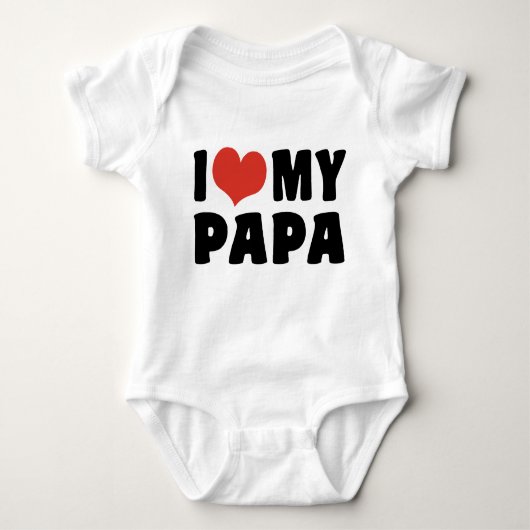 I Love My Papa Romper (Voorkant)