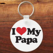 I Love My Papa Sleutelhanger (Voorkant)