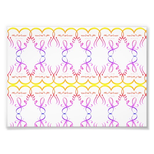 I love my partner • You are my home Foto Afdruk (Voorkant)