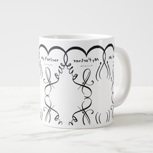 I love my partner • You are my home Grote Koffiekop (Voorkant rechts)