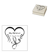 I Love My Partner - You Are My Home Throw Pillow Rubberstempel (Gestempeld)