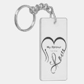 I Love My Partner - You Are My Home Throw Pillow Sleutelhanger (Voorkant Links)