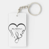 I Love My Partner - You Are My Home Throw Pillow Sleutelhanger (achterkant)