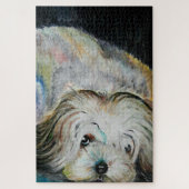 I LOve My Pet Jigzaag Puzzle Dog Painting Legpuzzel (Verticaal)