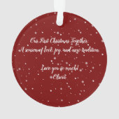 'I love My Pilot', Luchtvaart, Eenvoudig, Geperson Ornament (achterkant)