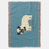 I love my Pug Deken (Voorkant Verticaal)