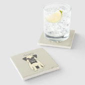 I Love My Pug Stenen Onderzetter (Zijkant)