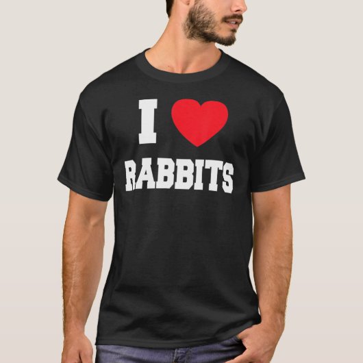 I Love My Rabbit Classic T-Shirt Copy (Voorkant)