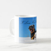 I Love My Rottweiler Mug Koffiemok (Voorkant links)