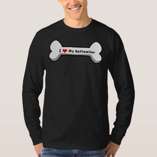 I Love My Rottweiler T-shirt (Voorkant)