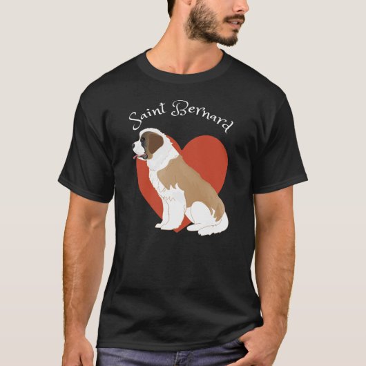 I love my Saint Bernard! T-Shirt (Voorkant)