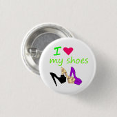 i love my shoes ronde button 3,2 cm (Voorkant /achterkant)