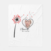 I Love My SISTER - Best Friend Personalized Gift Fleece Deken (Voorkant)
