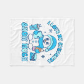 I Love My Students Snow Much Winter Teacher Fleece Deken (Voorkant (Horizontaal))