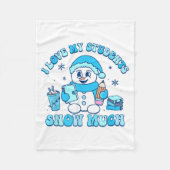 I Love My Students Snow Much Winter Teacher  Fleece Deken (Voorkant)