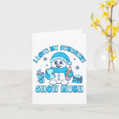 I Love My Students Snow Much Winter Teacher  Kaart (Gele Bloem)