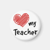 I Love My Teacher Magneet (Voorkant)