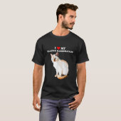 I Love My Toasted Marshmallow Flame Point Siamese T-shirt (Voorkant volledig)