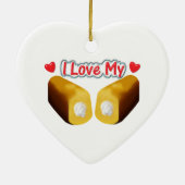 I Love My Twinkies Christmas Ornament (Achterkant)