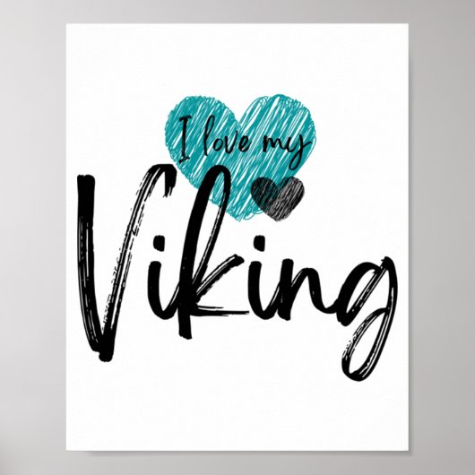 I love my Viking Poster (Voorkant)