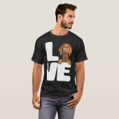 I Love My Vizsla Dog T-shirt (Voorkant volledig)