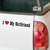 I Love My Vriendin (v4) Bumpersticker (Op Truck)