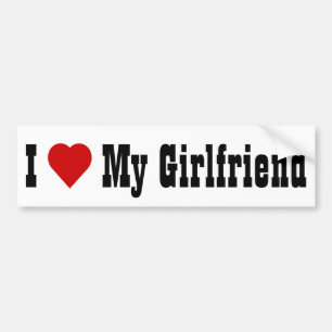 I Love My Vriendin (v4) Bumpersticker