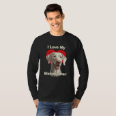 I Love My Weimaraner Puppy Dog T-shirt (Voorkant volledig)