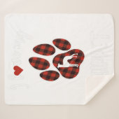 I Love My Whippet Valentine Dog Lover Sherpa Deken (Voorkant (horizontaal))