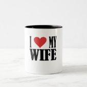 I LOVE MY WIFE MUG TWEEKLEURIGE KOFFIEMOK (Center)