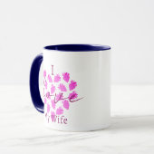 I Love My Wife Valentines Mug - Strawberry Design Mok (Voorkant links)