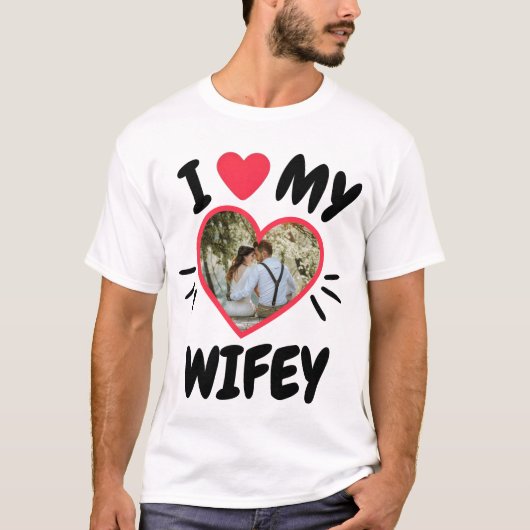  [I Love My WIFEY/HUBBY] T-shirt (Voorkant)