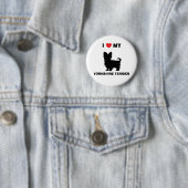 "I Love My Yorkshire Terrier" Button (In situ)