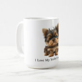 I Love My Yorkshire Terrier Koffiemok (Voorkant links)