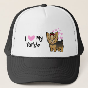 I Love My Yorkshire Terrier (kort haar met boeg) Trucker Pet