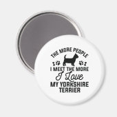 I Love My Yorkshire Terrier Magneet (Voorkant / Achterkant)